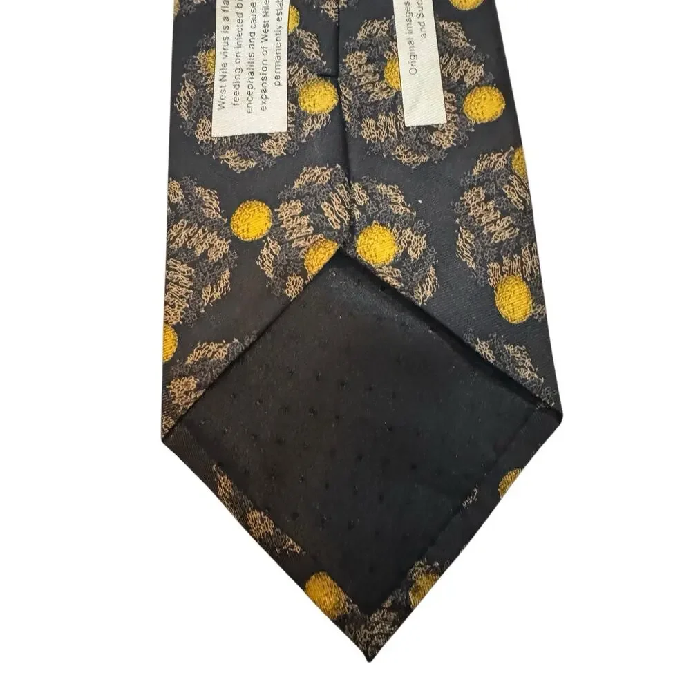 Infectious Awareable West Nile Virus Vintage Medical Novelty Necktie 100% Silk